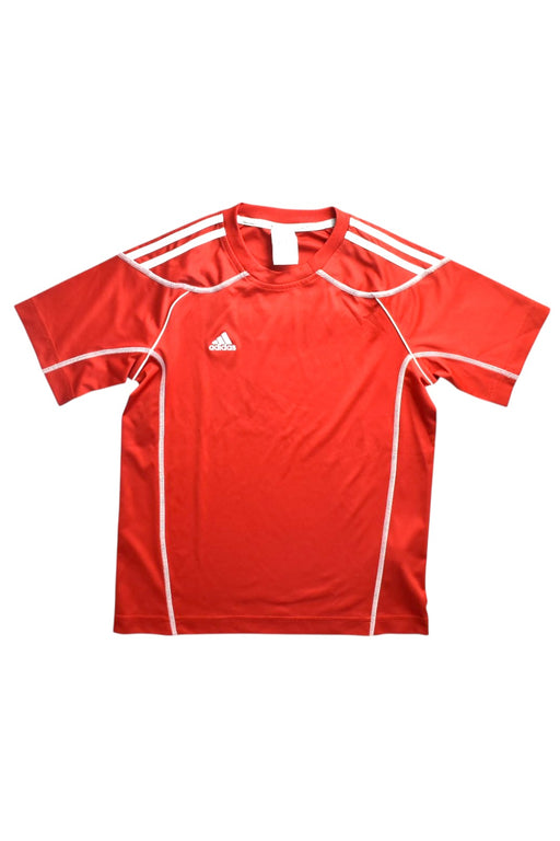 A Red Short Sleeve T Shirts from Adidas in size 11Y for neutral. (Front View)