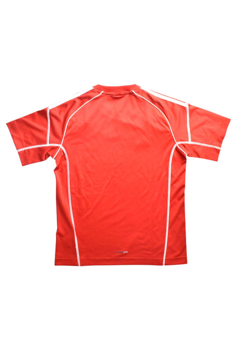 A Red Short Sleeve T Shirts from Adidas in size 11Y for neutral. (Back View)