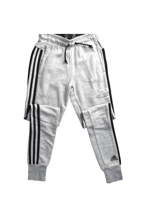 A Grey Sweatpants from Adidas in size 5T for neutral. (Front View)