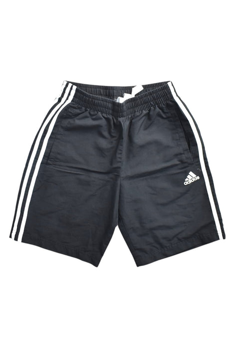 A Black Shorts from Adidas in size 11Y for neutral. (Front View)