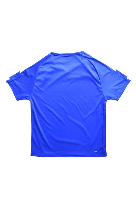 A Blue Short Sleeve T Shirts from Adidas in size 11Y for neutral. (Back View)
