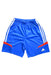 A Blue Shorts from Adidas in size 11Y for boy. (Front View)
