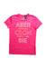 A Pink Short Sleeve T Shirts from Abercrombie  in size 11Y for girl. (Front View)