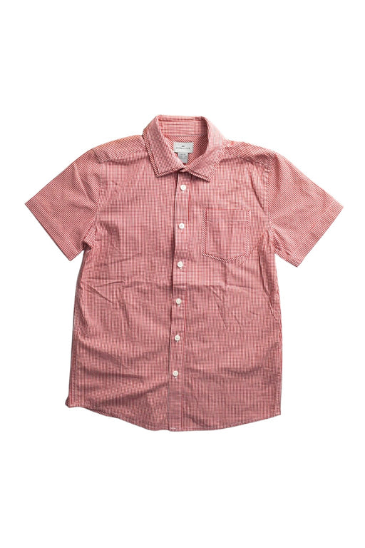 A Red Short Sleeve Shirts from Cyrillus in size 10Y for boy. (Front View)