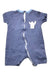 A Navy Short Sleeve Rompers from Mamas & Papas in size 6-12M for boy. (Front View)