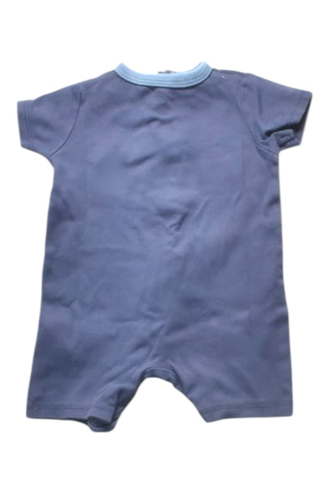 A Navy Short Sleeve Rompers from Mamas & Papas in size 6-12M for boy. (Back View)