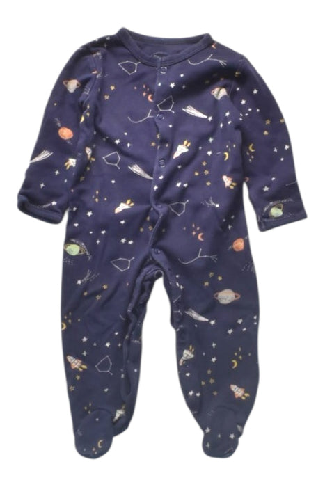 A Navy Onesies from Mamas & Papas in size 6-12M for boy. (Front View)