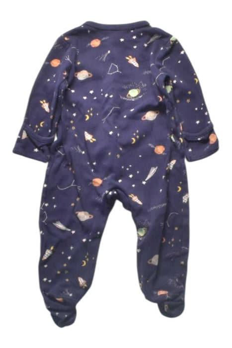 A Navy Onesies from Mamas & Papas in size 6-12M for boy. (Back View)