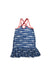 A Blue Sleeveless Dresses from Polo Ralph Lauren in size 6T for girl. (Back View)