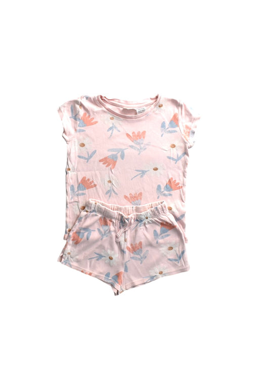 A Pink Shorts Sets from Seed in size 5T for girl. (Front View)