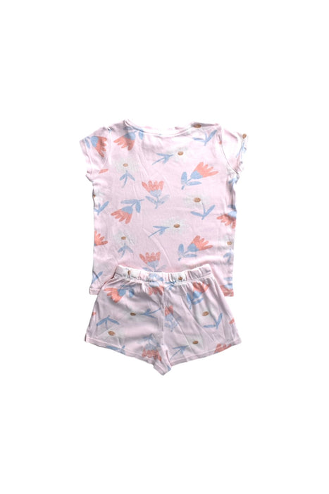 A Pink Shorts Sets from Seed in size 5T for girl. (Back View)