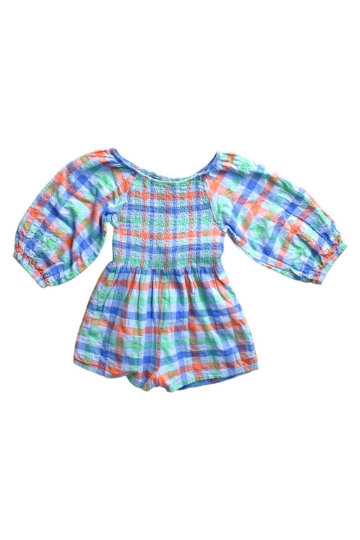 A Multicolour Long Sleeve Rompers from Seed in size 4T for girl. (Front View)