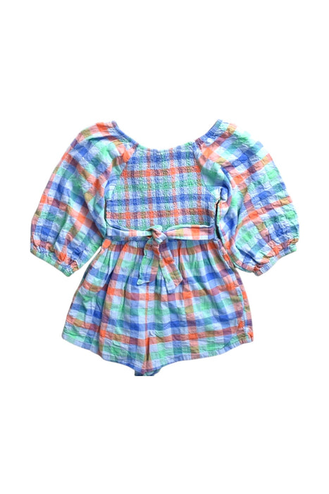 A Multicolour Long Sleeve Rompers from Seed in size 4T for girl. (Back View)