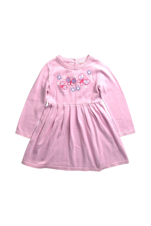 A Pink Long Sleeve Dresses from Sprout in size 18-24M for girl. (Front View)