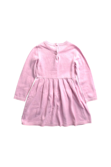 A Pink Long Sleeve Dresses from Sprout in size 18-24M for girl. (Back View)