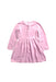A Pink Long Sleeve Dresses from Sprout in size 18-24M for girl. (Back View)
