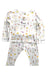 A White Pyjama Sets from Kays + Kins in size 18-24M for girl. (Front View)