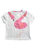 A Pink Short Sleeve T Shirts from Mothercare in size 6-12M for girl. (Front View)