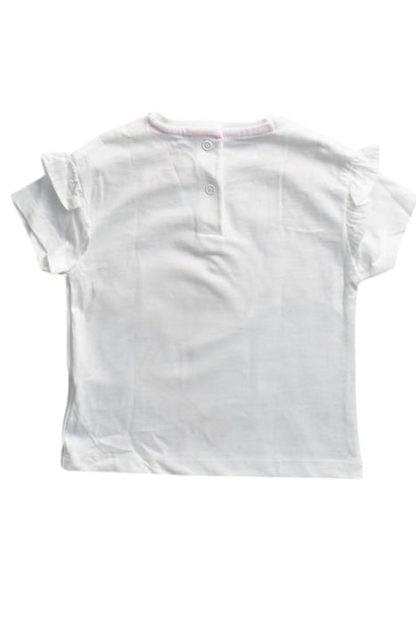 A Pink Short Sleeve T Shirts from Mothercare in size 6-12M for girl. (Back View)