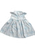 A White Short Sleeve Dresses from Le Petit Society in size 6-12M for girl. (Back View)