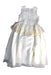 A White Sleeveless Dresses from Pink Heart in size 11Y for girl. (Back View)