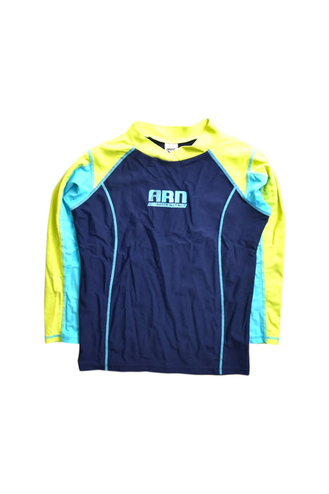 A Blue Rash Guards from Arena in size 13Y for boy. (Front View)