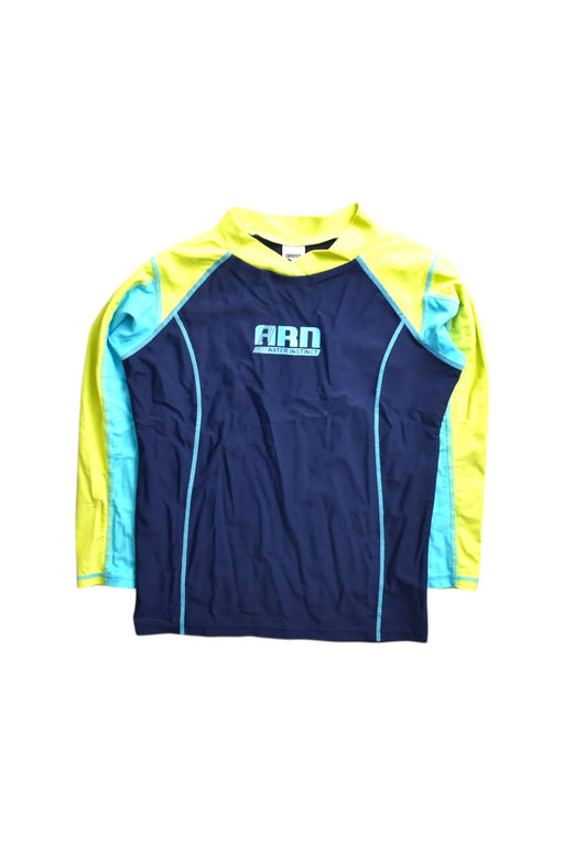 A Blue Rash Guards from Arena in size 13Y for boy. (Front View)