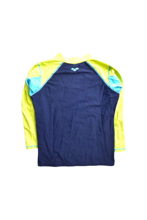 A Blue Rash Guards from Arena in size 13Y for boy. (Back View)