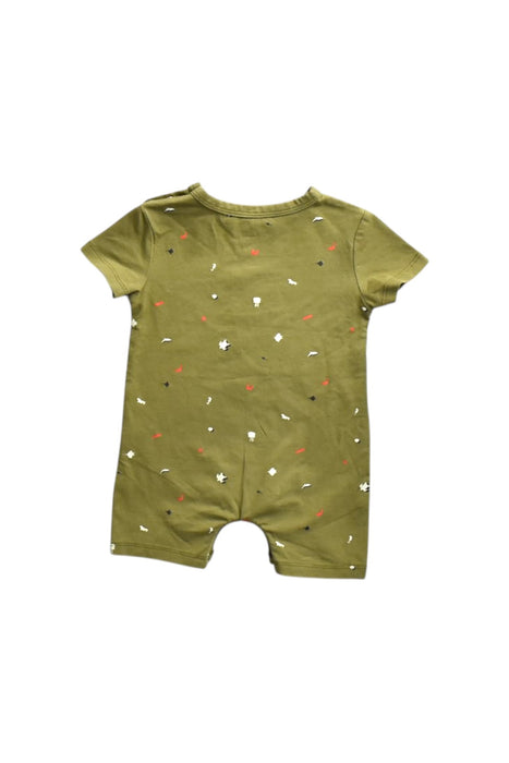 A Green Short Sleeve Rompers from Elly in size 6-12M for neutral. (Back View)
