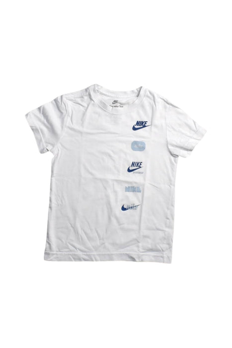 A White Short Sleeve T Shirts from Nike in size 6T for boy. (Front View)