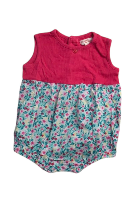 A Pink Sleeveless Rompers from Du Pareil au même in size 3-6M for girl. (Front View)