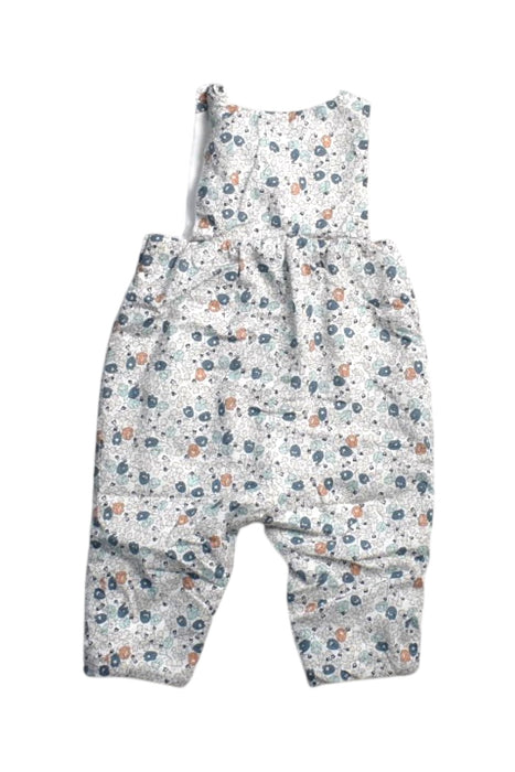 A White Long Overalls from Jacadi in size 3-6M for girl. (Back View)