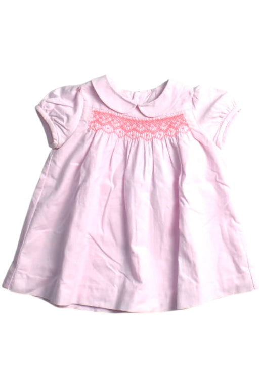 A Pink Short Sleeve Dresses from Jacadi in size 3-6M for girl. (Front View)