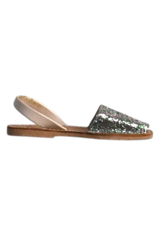 A Silver Sandals from RIA Menorca in size 10Y for girl. (Front View)