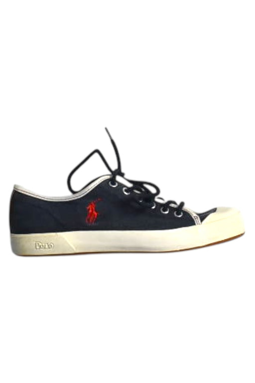 A Navy Sneakers from Polo Ralph Lauren in size 9Y for boy. (Front View)