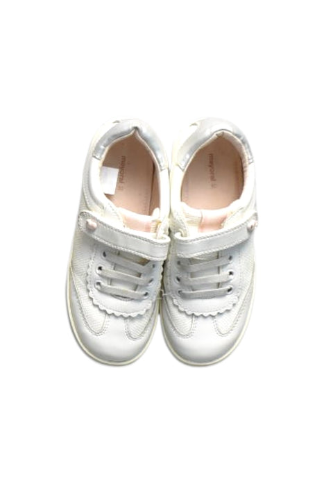 A White Sneakers from Mayoral in size 6T for girl. (Back View)