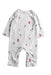 A White Long Sleeve Rompers from The Little White Company in size 6-12M for boy. (Back View)