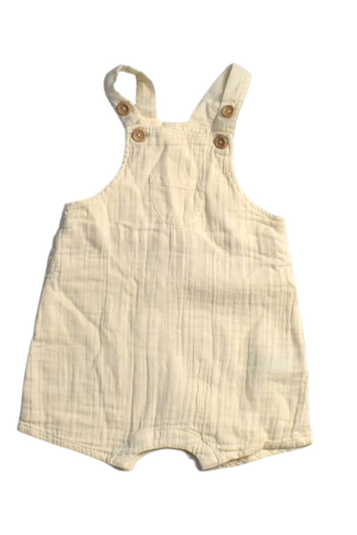 A Yellow Sleeveless Rompers from Petit Bateau in size 6-12M for neutral. (Front View)