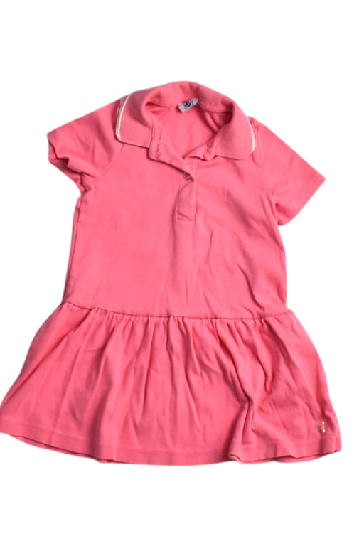 A Pink Short Sleeve Dresses from Petit Bateau in size 18-24M for girl. (Front View)