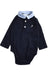 A Navy Long Sleeve Bodysuits from Jacadi in size 6-12M for boy. (Front View)