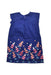 A Navy Sleeveless Dresses from Tea in size 7Y for girl. (Back View)
