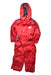 A Red Snowsuits from DPAM in size 4T for neutral. (Front View)