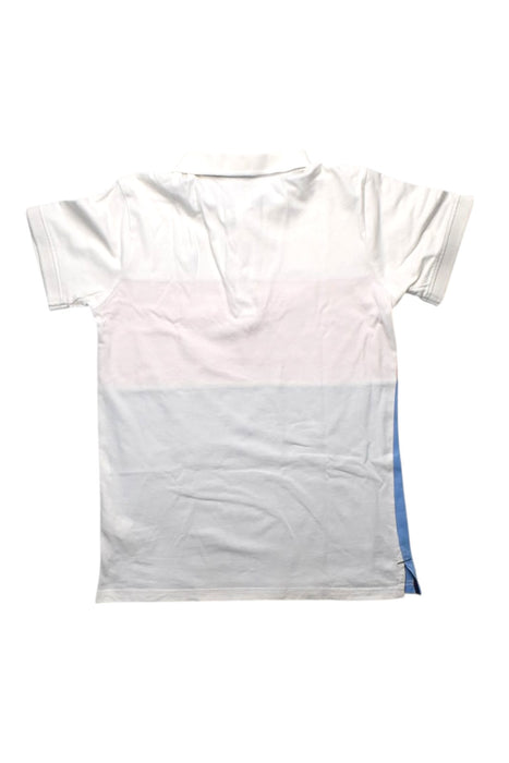 A White Short Sleeve Polos from PONEY in size 11Y for boy. (Back View)
