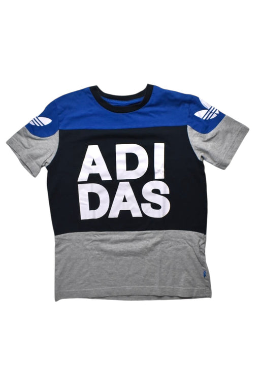 A Blue Short Sleeve T Shirts from Adidas in size 13Y for boy. (Front View)