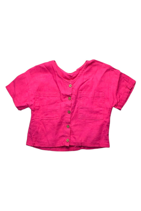 A Pink Short Sleeve Shirts from Jessica Simpson in size 8Y for girl. (Front View)