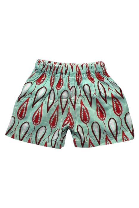 A Green Shorts from Roses & Rhinos in size 3T for boy. (Back View)