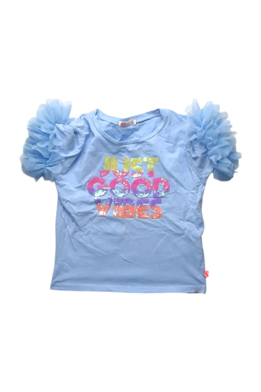 A Blue Short Sleeve Tops from Billieblush in size 6T for girl. (Front View)