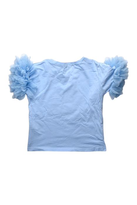 A Blue Short Sleeve Tops from Billieblush in size 6T for girl. (Back View)