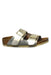 A Metallic Sandals from Birkenstock in size 4T for girl. (Front View)