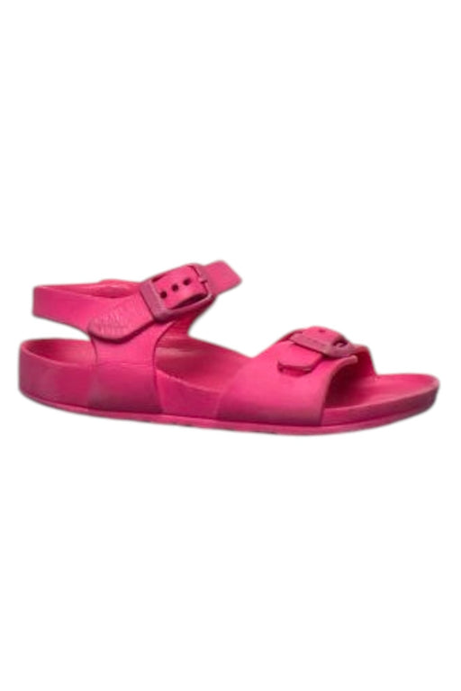 A Pink Sandals from Birkenstock in size 3T for girl. (Front View)